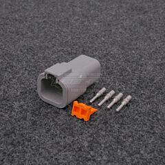 Deutsch DTP 4-napainen Uros (Pin) Liitinsarja