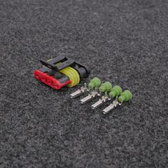 AMP Superseal 1.5 4-napainen Liitinsarja Naaras