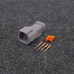 Deutsch DTM 4-napainen Uros (Pin) Liitinsarja