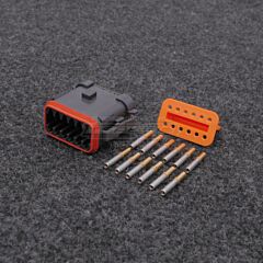 Deutsch DT 12-napainen Naaras (Socket) Liitinsarja