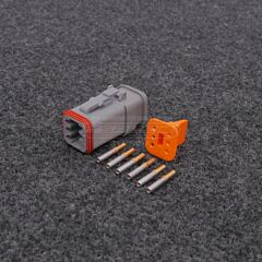 Deutsch DT 6-napainen Naaras (Socket) Liitinsarja