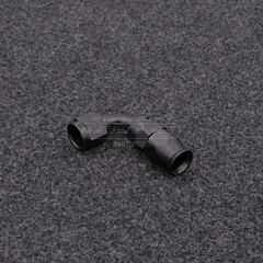 AN6-liitin 90-asteen kulmalla, PTFE (Teflon)-letkulle