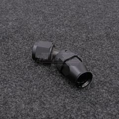 AN8-liitin 45-asteen kulmalla, PTFE (Teflon)-letkulle