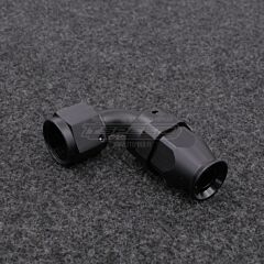 AN8-liitin 90-asteen kulmalla, PTFE (Teflon)-letkulle