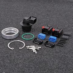 6-napainen Läpivientiliitin Alumiinisella Hitsauskauluksella