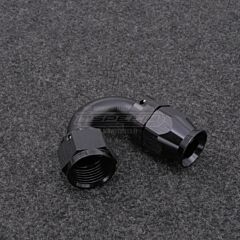 AN12-liitin 150-asteen kulmalla, PTFE (Teflon)-letkulle