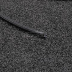 AN3 Teflon (PTFE) Teräspunosletku, Musta Nylonpunospinta, sisä 9/64" (3.56mm), ulko 1/4" (6.35mm)