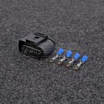 VW 2.8mm 4-napainen Liitinsarja Naaras (VAG-puola)