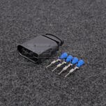 VW 2.8mm 4-napainen Liitinsarja Uros