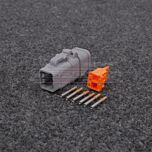 Deutsch DTM 6-napainen Naaras (Socket) Liitinsarja