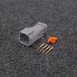 Deutsch DTM 4-napainen Uros (Pin) Liitinsarja