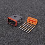 Deutsch DT 12-napainen Naaras (Socket) Liitinsarja