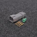 Deutsch DT 4-napainen Uros (Pin) Liitinsarja