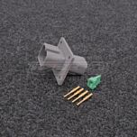 Deutsch DT 4-napainen Uros (Pin) Laipallinen Liitinsarja