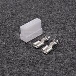 2-napainen T-mallinen Liitinsarja 6.3 mm (Pierburg Siirtopumppu)